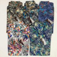 ราคา [5สี]เสื้อเชิ้ตแขนสั้นลายใบไม้แฉกสี ลายดอก เชิ้ตวินเทจ เชิ้ตฮาวาย (1444158920)