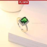 ราคา PLINTH แหวนเงินแท้ 925 แหวนเพชรแท้ฝังเพชรรัสเซีย225 (2348345120)