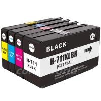 ราคา เข้ากันได้กับ HP711 Ink ตลับหมึกเทียบเท่า สำหรับ HP711 711XL 711BK/711C/711M/711Y For Designjet T120 24/T120 610/T520 24 (8739854335)
