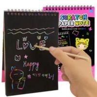 ราคา สมุดวาดภาพสีรุ้ง แบบขูดสีรุ้ง กระดาษดำสีรุ้งแบบขูด BA189 (4053618601)