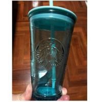 ราคา [ของแท้] แก้ว Starbucks รุ่น Blue Glass limited (6434849070)