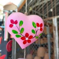 ราคา โมบาย เซรามิค หัวใจ ลายดอกไม้ น่ารัก ห้อยแขวน ได้ 1 ชิ้น ของขวัญ ของฝาก (23370019834)