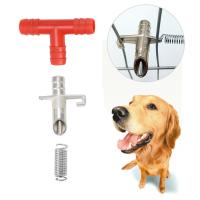 ราคา PP 10 ชุดอุปกรณ์ป้อนน้ำอัตโนมัติสีแดงจุกนมสำหรับหนูกระต่ายกระต่าย (23446747451)