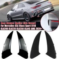 ราคา 2x รถด้านหลังกันชนสปอยเลอร์ด้านข้าง Wing Canard สําหรับ Mercedes สําหรับ Benz CLA Class Sport C118 CLA200 CLA220 CLA250 CLA45 สําหรับ AMG 2020 + (26353245443)
