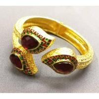 ราคา กำไลข้อมือทอง ประดับทับทิม สำหรับชุดไทย (12837022543)