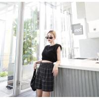 ราคา ส่งต่อกางเกงขาสั้น สี Chess black tartan ไซส์ S ป้าย Beming.Bkk (24530091853)