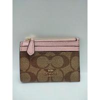ราคา กระเป๋าใส่บัตร COACH 88208 MINI SKINNY ID CASE IN SIGNATURE CANVAS (IMPWD) (7296791819)