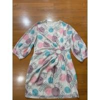 ราคา Misty Mynx แท้เดรสลายน่ารักผ้าพริ้วเย็บจับจีบช่วงเอวเซ็กซี่เล็กๆสภาพดีมือสอง (25727809564)