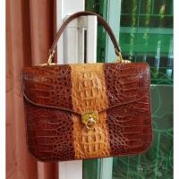 ราคา กระเป๋าถือ หนังจระเข้แท้% มือสอง น่าสะสม (2320665812)