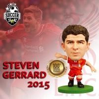 ราคา โมเดลนักฟุตบอล SoccerStarz ลิขสิทธิ์แท้จากสโมสร Liverpool - Steven Gerrard 2015 (774444593)