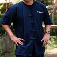 ราคา เสื้อม่อฮ่อมคอกลมแขนสั้นแบบดั้งเดิม เสื้อม่อฮ่อมผ้าฝ้ายแท้100% ใส่ได้ทั้งชายและหญิง ไม่เข้ารูป ฟรีไซส์ (25359502224)