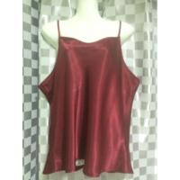 ราคา Jaclyn Smith size XL แบรนด์เนม USA เสื้อสายเดี่ยวสีแดง ผ้าโพลีเอสเตอร์ / ซาตินยูเอส (6695897185)