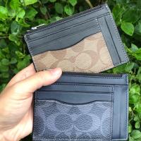 Coach F66649 Multiway Zip Card Case In Signature Canvas กระเป๋าใส่บัตร
