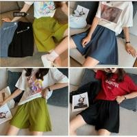 ราคา กางเกงพลีท ขาสั้น ไซส์ใหญ่ใส่ได้ ผ้าชีฟองเนื้อทราย (7250768578)