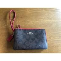 ราคา กระเป๋าcoachคล้องแขนรุ่น2ซิปขอบแดง ของแท้100% (1171111234)