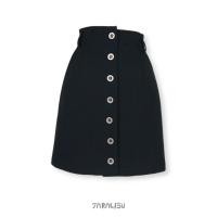 ราคา กระโปรงทรงเอสีดำ (เอว 27-28") แบรนด์ญี่ปุ่นมือสอง (28502584973)