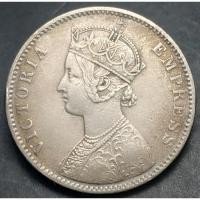 ราคา ปี 1890, เหรียญ 1 Rupee เนื้อเงิน, ประเทศอินเดีย ยุคอาณานิคมอังกฤษ (British India) , Queen Victoria (7866376843)