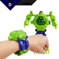 ราคา นาฬิกาดิจิทัล ของเล่นหุ่นยนต์แปลงร่าง ฉายภาพได้ สำหรับเด็กผู้ชาย (15640097491)