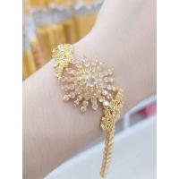 ราคา #สร้อยข้อมือเศษทองเพชรซีกแท้ลายดาวกระจาย (24503134450)