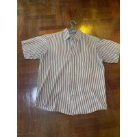 ราคา เสื้อเชิ้ตแขนสั้นลายทางสีขาวดำ (14699170115)