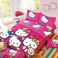 ราคา โปรโมชั่น Array 22 ลาย คิตตี้ HELLO KITTY หลายตัว หลากสี ชุดผ้าปูที่นอน 6 ฟุต พร้อมผ้านวม 6 ชิ้น Cotton 100% (3946565667)
