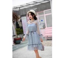 ราคา ชุดเดรส ฟรุ้งฟริ้ง มือ2 สีฟ้าเทา (5009640246)