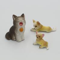 ราคา ฟิกเกอร์ โมเดล กาชาปอง แมวสีดำ และ หมา(สุนัข)พันธุ์ ชิวาว่า แม่ลูก (6044566505)