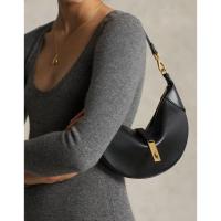 ราคา พร้อมส่ง Polo ralph lauren Polo ID Calfskin Mini Shoulder Bag สี tan และ black (25970973014)