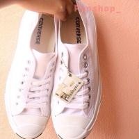 ราคา Converse jackpurcell แท้ % งานอินโด มี 3สี ( ขาว กรม ดำ ) (46199796)