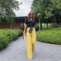 ราคา MONDAY PANTS กางเกงขายาวเอวสูง ตีเกล็ดหน้า (16734644680)