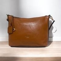 ราคา กระเป๋าหนังแท้สีน้ำตาล แบรนด์ Bean pole มือสองตู้เกาหลี (28556047503)