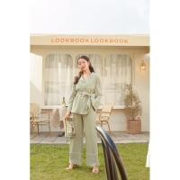 ราคา #ส่งต่อlookbooklookbook - Jimmy set สี green dot (24864126765)