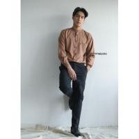 ราคา Minimal Shirt แขนยาว Basic shirt สีน้ำตาล (4715686746)