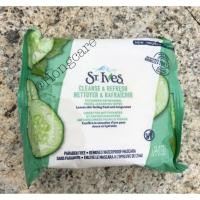 ราคา ST.IVES - Cucumber Cleansing Wipes 484 g แผ่นทำความสะอาดผิวหน้า ทิชชู่เปียก เช็ดเครื่องสำอาง (10562878326)