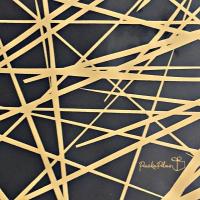 ราคา แผ่นลอกลายช็อคโกแลต Chocolate Transfer Sheet ลายไผ่ สีเหลืองทอง (7081795705)