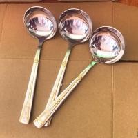 ราคา ช้อนน้ำชุป ตักแกง ช้อนกลาง แสตนเลสแท้อย่างหนา (3606417635)