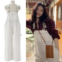 ราคา ชุดเอี๊ยมกางเกงขายาวสีขาว (23319086790)