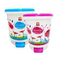 ราคา PN695 ถังขยะกลมขนาดใหญ่ ลายดอกบัว (18285662295)