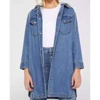 ราคา ถูก จํากัด!!️Esprit เสื้อแจ็คเก็ตผู้หญิงตัวยาว (ยีนส์) (22443703473)