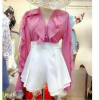 ราคา เสื้อชีฟองแขนยาว ระบายแขนระบายอก (4303450280)