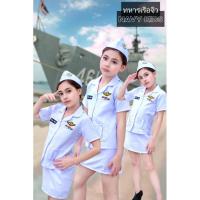 ราคา ชุดทหารเรือเด็กหญิง/ชุดทรูนิคทหารเรือ(เสื้อ+กป+หมวก) (25882879633)