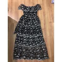 ราคา ชุดเดรสลูกไม้ กระโปรงงานป้าย กระโปรงยาว ชุดออกงาน ปาดไหล่ (15469432413)