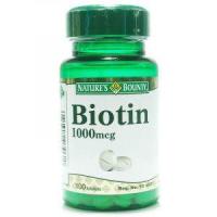 ราคา Nature'sBounty Biotin 1000mcg ขวดละ 100 เม็ด วิตามินบำรุงรากผม ผมร่วง ผมบาง (2338142440)
