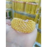 ราคา #กำไลเศษทองหุ้มลายดอกพิกุล (25971424577)