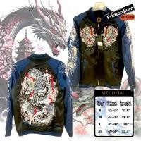 ราคา แจ็คเก็ต Sukajan ลายมังกรซากุระ แจ็คเก็ตโบยะ เสื้อแจ็คเก็ตปักลาย Sukajan Dragon Sakura New Collection 2023 (25500305036)