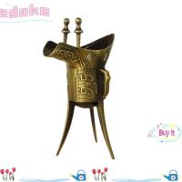 ราคา ถ้วยไวน์ ODAKA, ขวดไวน์จักรพรรดิ์จีนโบราณสามขา, กุณโฑเหล้าวินเทจสีทองโลหะผสม (25084379648)