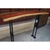 ราคา MPT Steelโต๊ะบาร์ ทรงโค้ง ไม้ธรรมชาติ ขาเหล็กแป๊บดำ Loft ลอฟท์ โต๊ะบาร์สูง (4378896280)