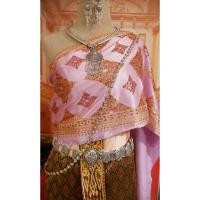 ราคา เครื่องประดับ ชุดไทย สร้อย สังวาลย์ เข็มขัด สีเงิน (2329977442)