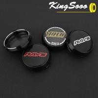 ราคา 1ห่อ/4ตัว JDM แข่งรถ ขนาดขา 64มม ฝาครอบดุมล้อ VOLK ฝาปิดดุมล้อ ครอบดุมล้อตัวสูง สําหรับ RAYS ขอบ สีดํา & สีเงิน (25022280270)