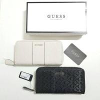 ราคา Guess leather wallet กระเป๋าสตางค์ใบยาวรุ่นซิปรอบ (1684314308)